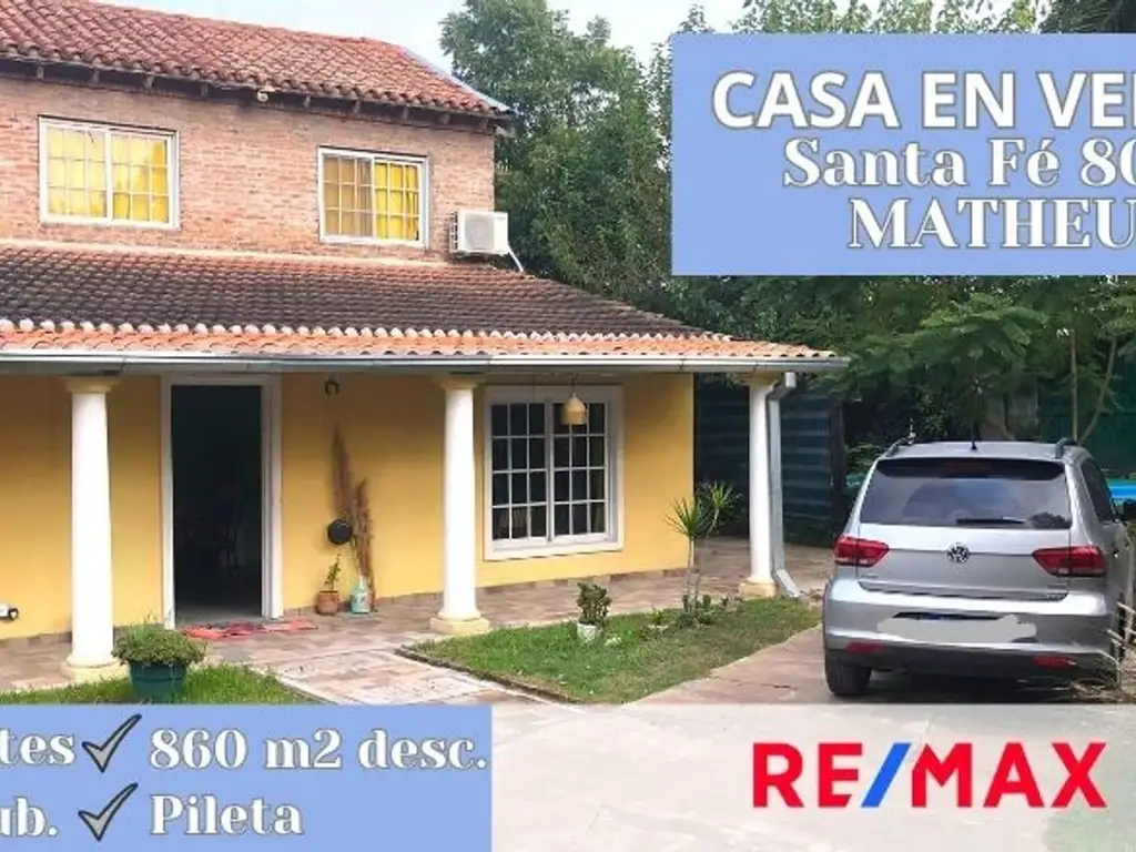 Venta Casa Dormitorios A Os Cocheras M Santa Fe