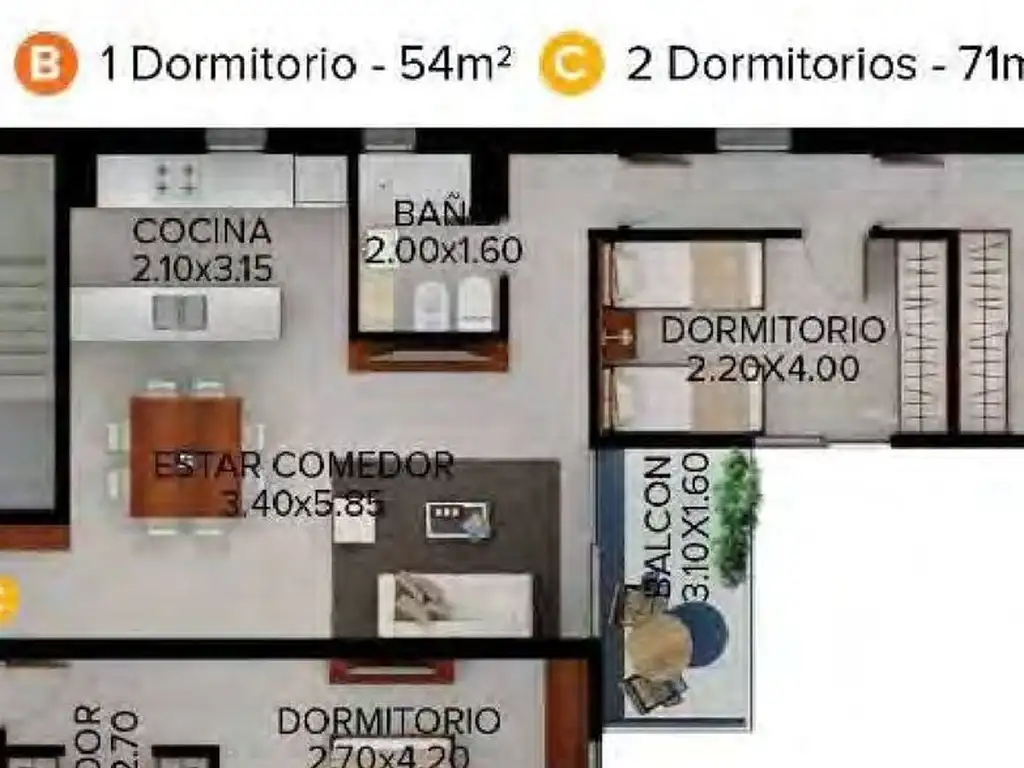 Departamento Venta Ambientes A Os M Con Balc N Paraguay