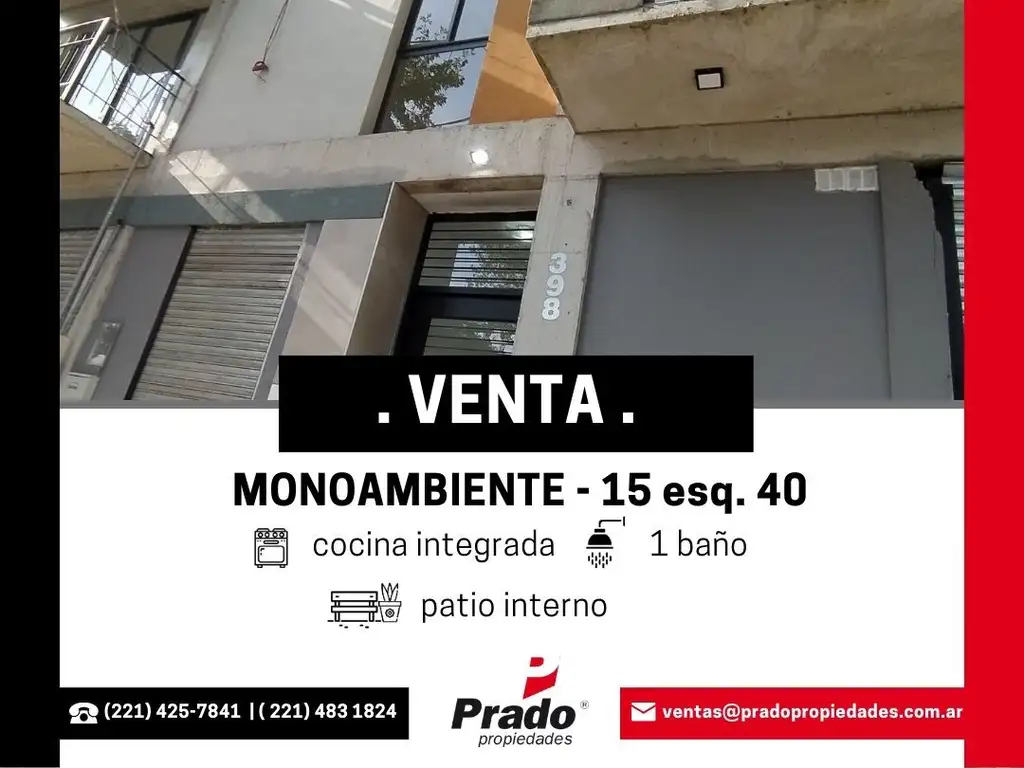 Departamento Venta A Estrenar Monoambiente Norte M Entre Y