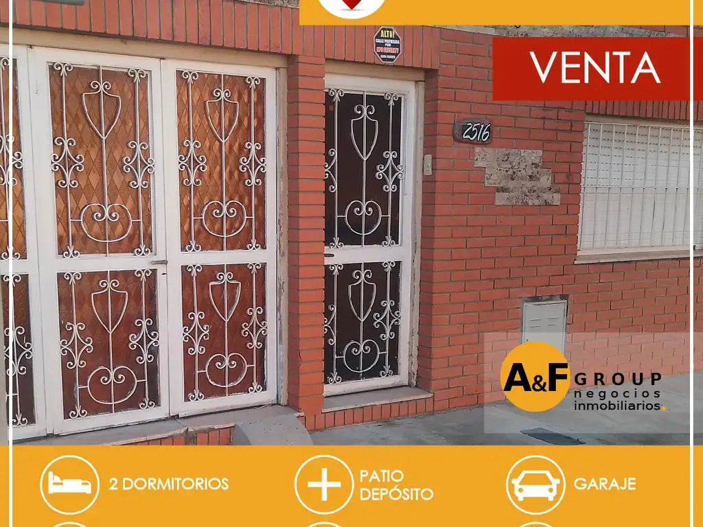 CASA de 2 dormitorios a la VENTA. CASILDA. Brigadier López 2516.