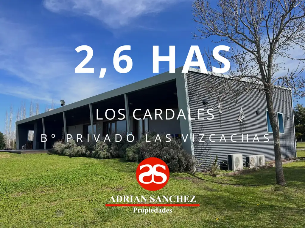 CHACRA EN VENTA EN BARRIO PRIVADO LAS VIZCACHAS