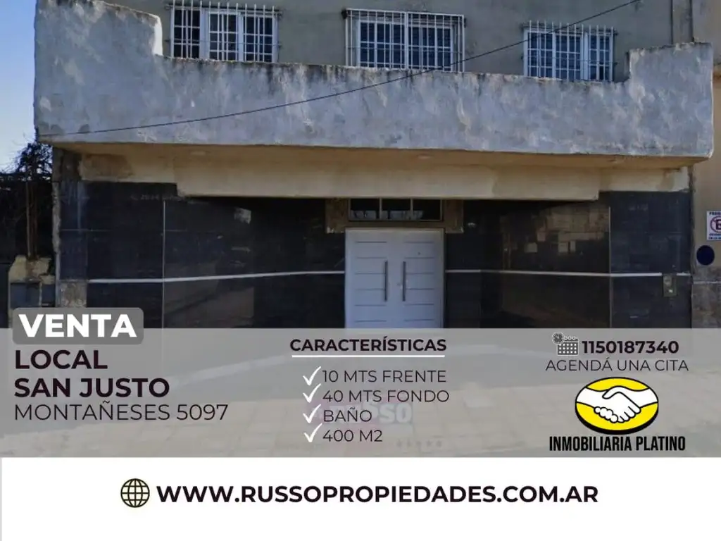 Venta galpón 400 mtrs2 San Justo