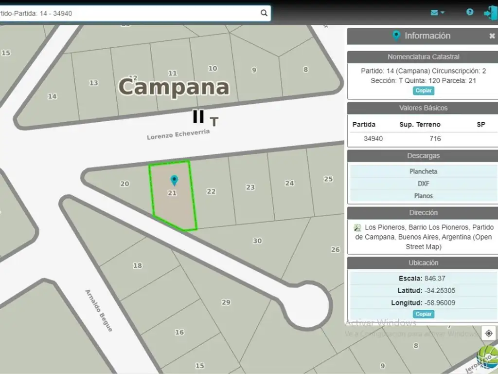 Lote de Terreno en Los Pioneros