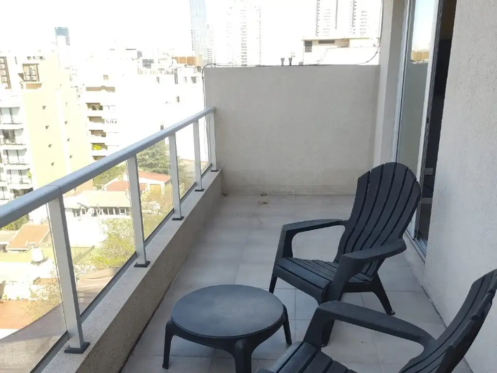 Moderno Monoambiente con balcón terraza en Palermo Hollywood