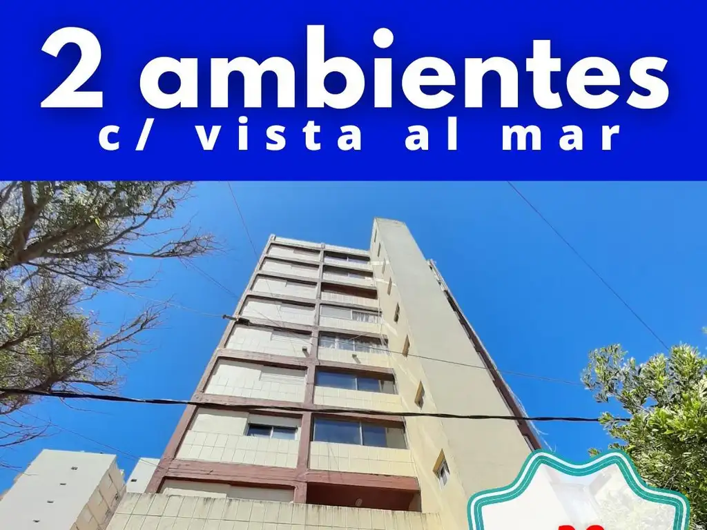 2 ambientes con vista al mar, por ascensor