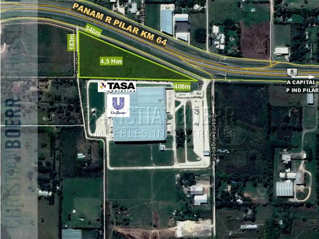 4,5 HAS S/PANAMERICANA PILAR KM 64 - IDEAL INDUSTRIA-