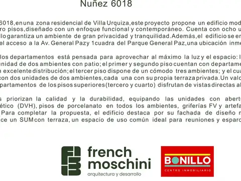 Departamento en Venta de 1 dormitorio