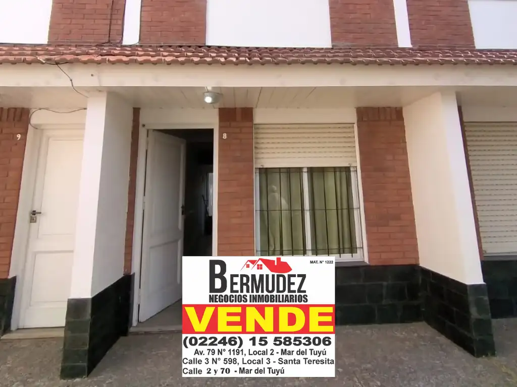 Triplex venta 4 ambientes Mar del tuyu calle 79 entre 3 y 4