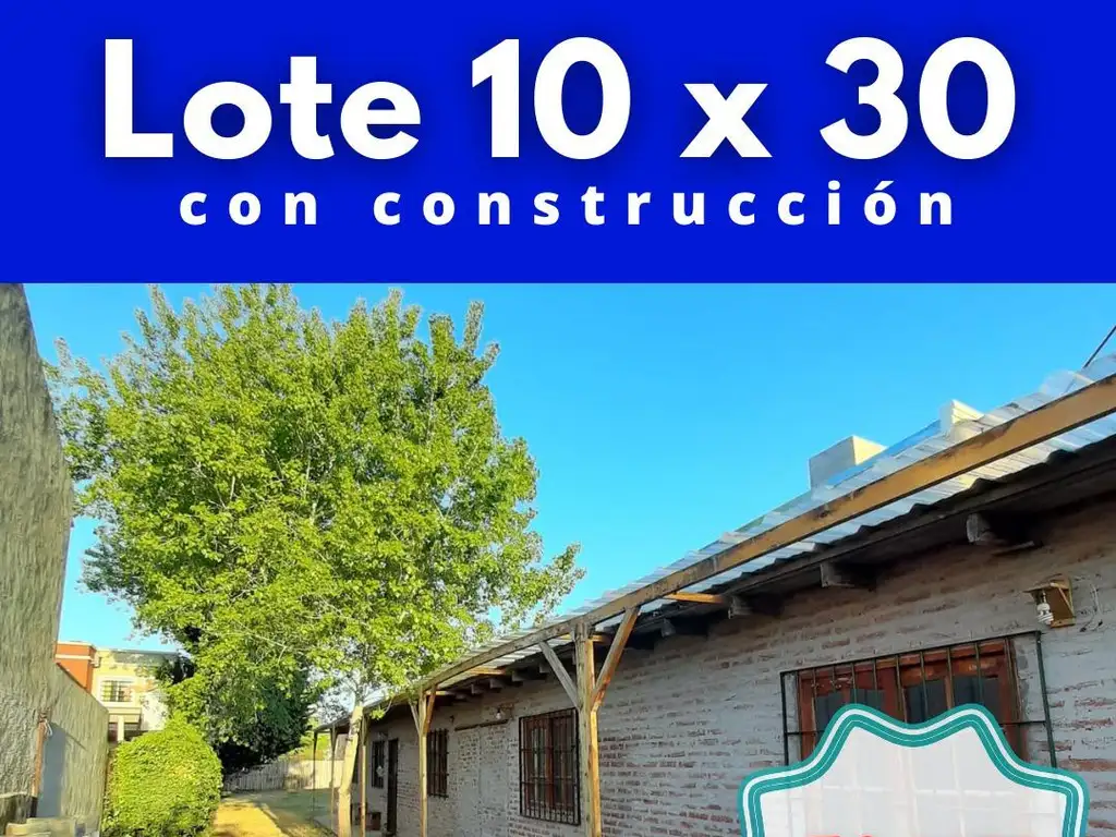 "¡Invierte en Tu Futuro! Terreno de 10x30 construcción