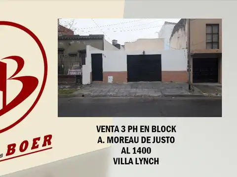 Venta 3 PH en Block - Importante renta - Moreau de Justo al 1400