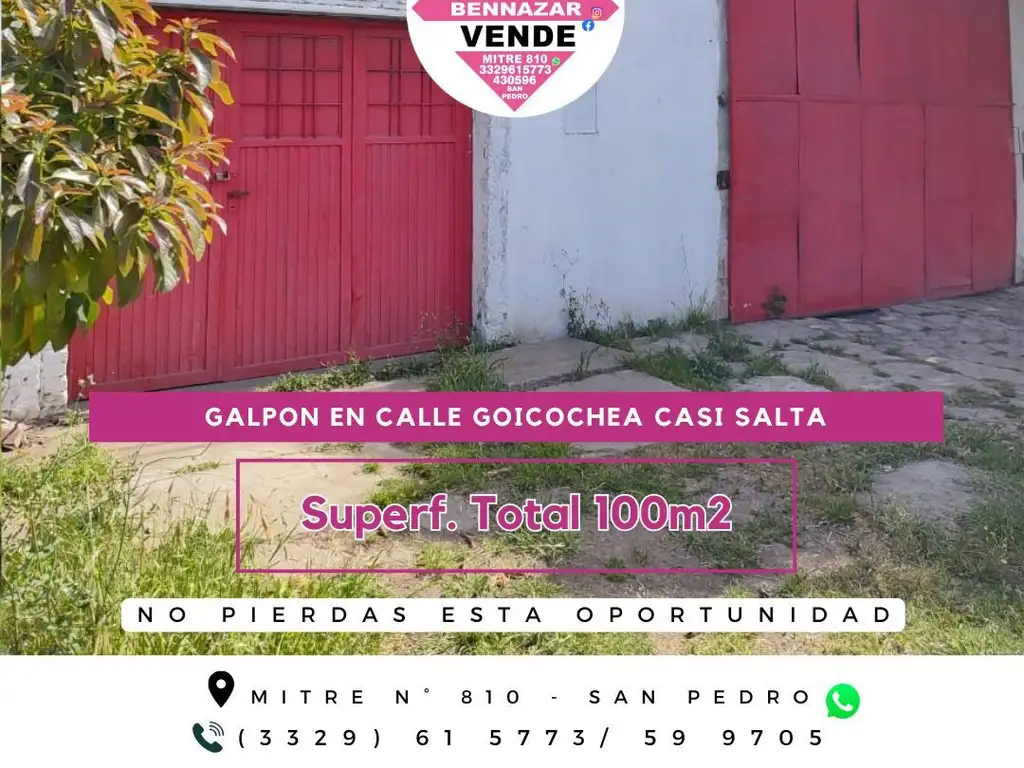 GALPON EN VENTA - SAN PEDRO