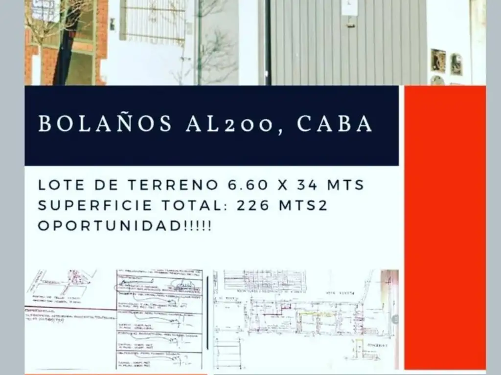 Bolaños 213 - lote propio con oficina - Depósito- 6 x 34 mts