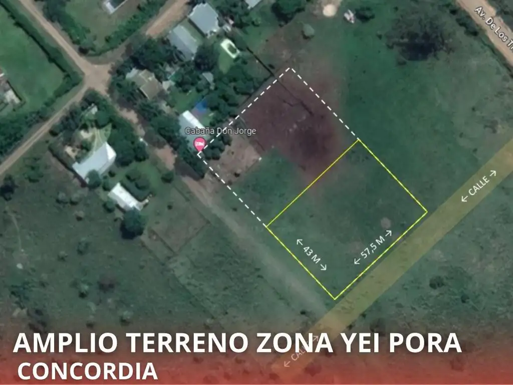 Amplio Terreno Zona Yei Pora-Concordia