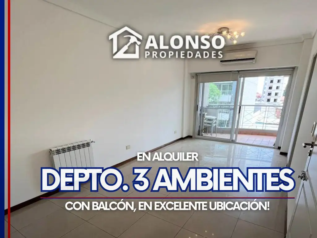 DEPARTAMENTO 3 AMBIENTES CON BALCÓN EN ALQUILER EN LANUS