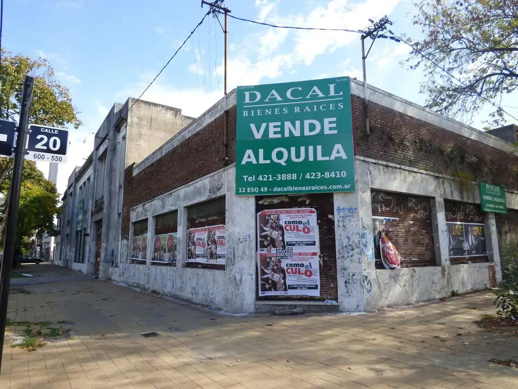 Galpon en Venta / Alquiler en La Plata Av 44 esq. 20 Dacal Bienes Raices