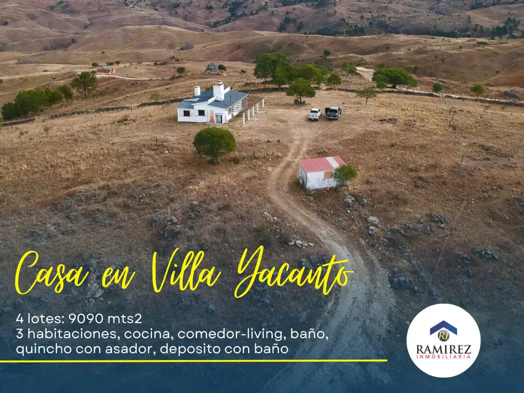 CASA DE CAMPO EN YACANTO DE CALAMUCHITA