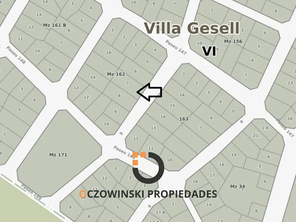 VENTA LOTE ZONA SUR 940 MTS2 VILLA GESELL