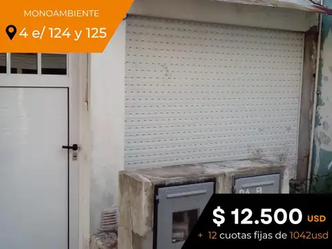 Mono ambiente venta - 1 baño - 23mts2 totales  - Berisso [FINANCIADO]