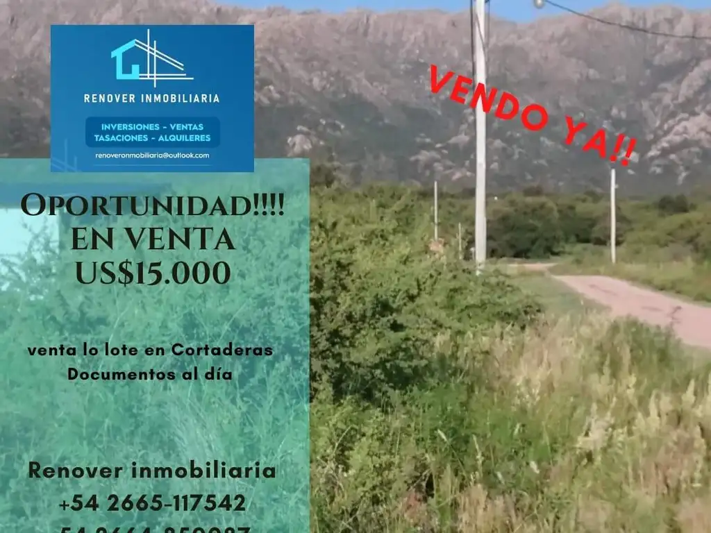 Lote en venta