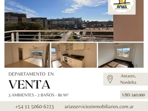 Departamento 3 Amb  - Antares, Nordelta