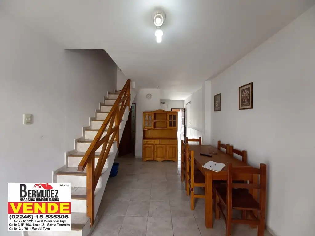 Venta Duplex 3 amb a metros del mar, con gas natural  Calle 58 e/1 y Playa. Mar Del Tuyu