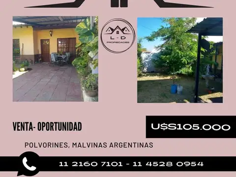 EXCELENTE CASA EN VENTA  ZONA POLVORINES