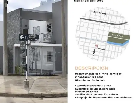 Departamento en venta en Rafaela, barrio La Cañada