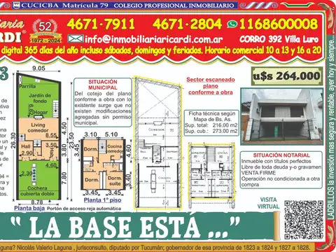 LA BASE ESTÁ.. soberbia casa muy buena construccion