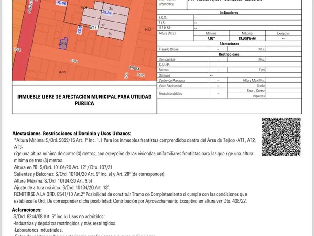 Terreno para construcción de edifico de 6 pisos