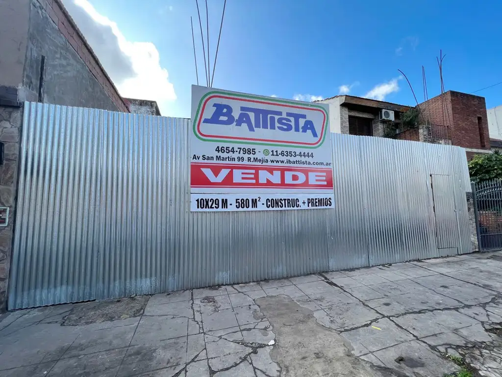 Lote - Venta - Argentina, Ramos Mejía - AV. SAN MARTIN 1000