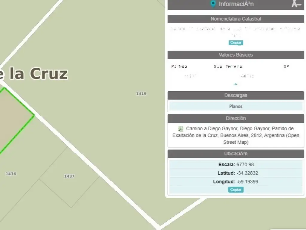 Terreno Campo  en Venta en Exaltación de la Cruz, G.B.A. Zona Norte, Argentina