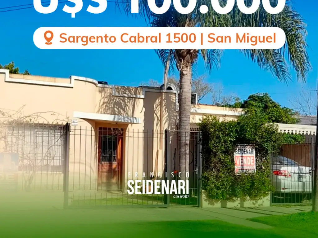 CASA EN VENTA 4 AMBIENTES - SAN MIGUEL -