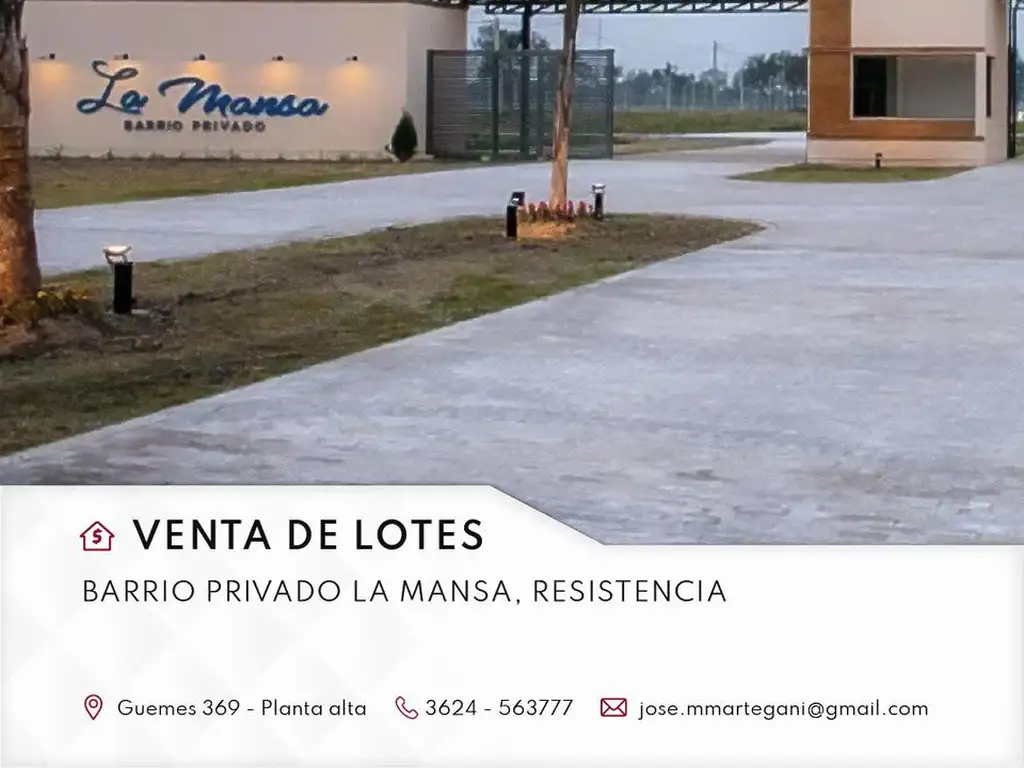 Lote en La Mansa a 25 minutos de Resistencia. SUPER PRECIO