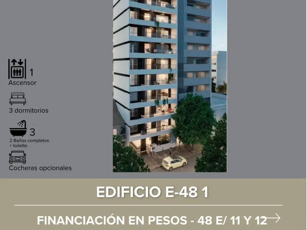 Venta de Departamento de 3 dormitorios, La Plata.