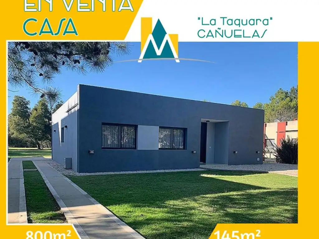 HERMOSA CASA EN VENTA - CLUB DE CAMPO LA TAQUARA  - CAÑUELAS