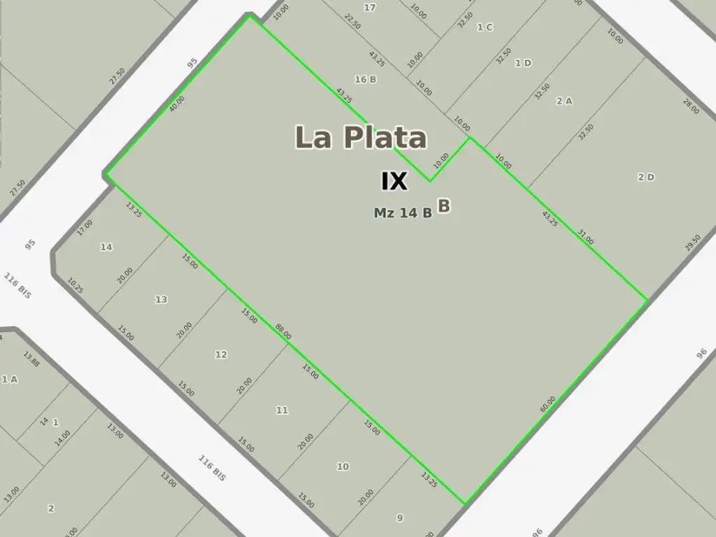 Lote en venta La Plata Dacal Bienes Raices