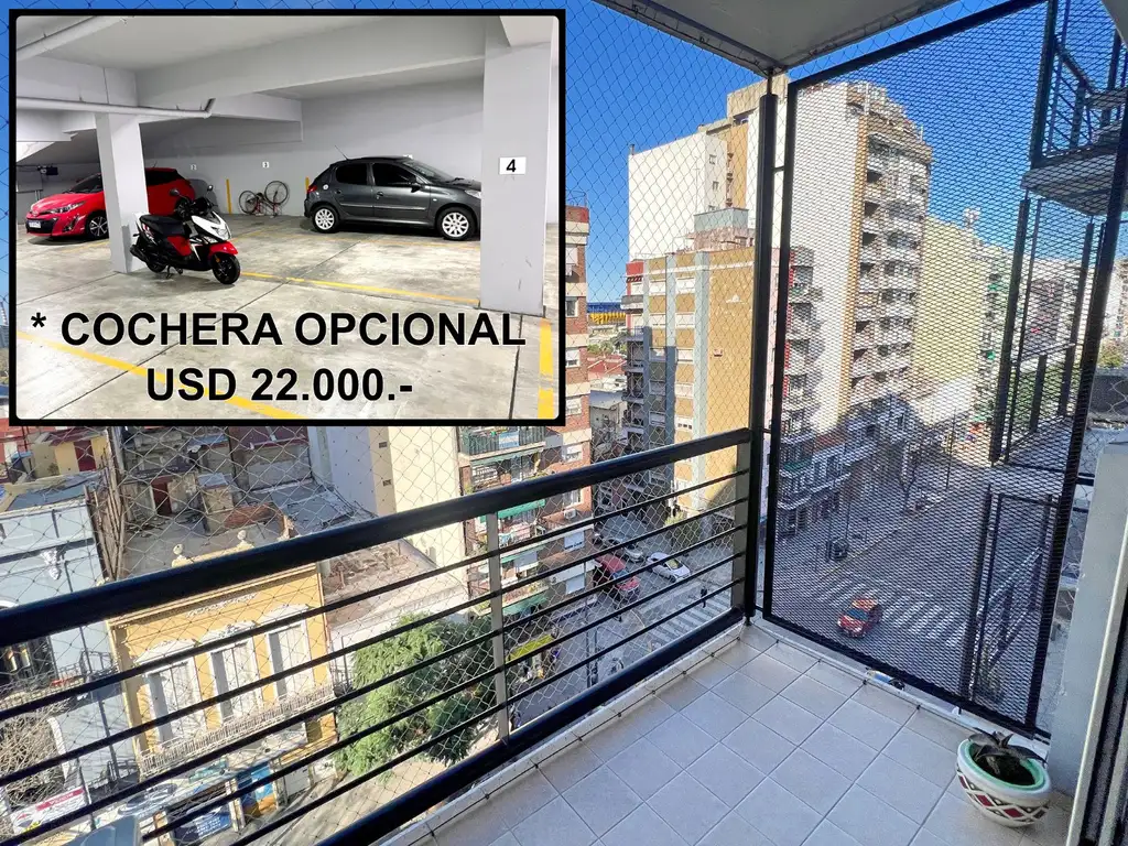 Departamento · 40m² · 1 Ambiente · 1 Cochera