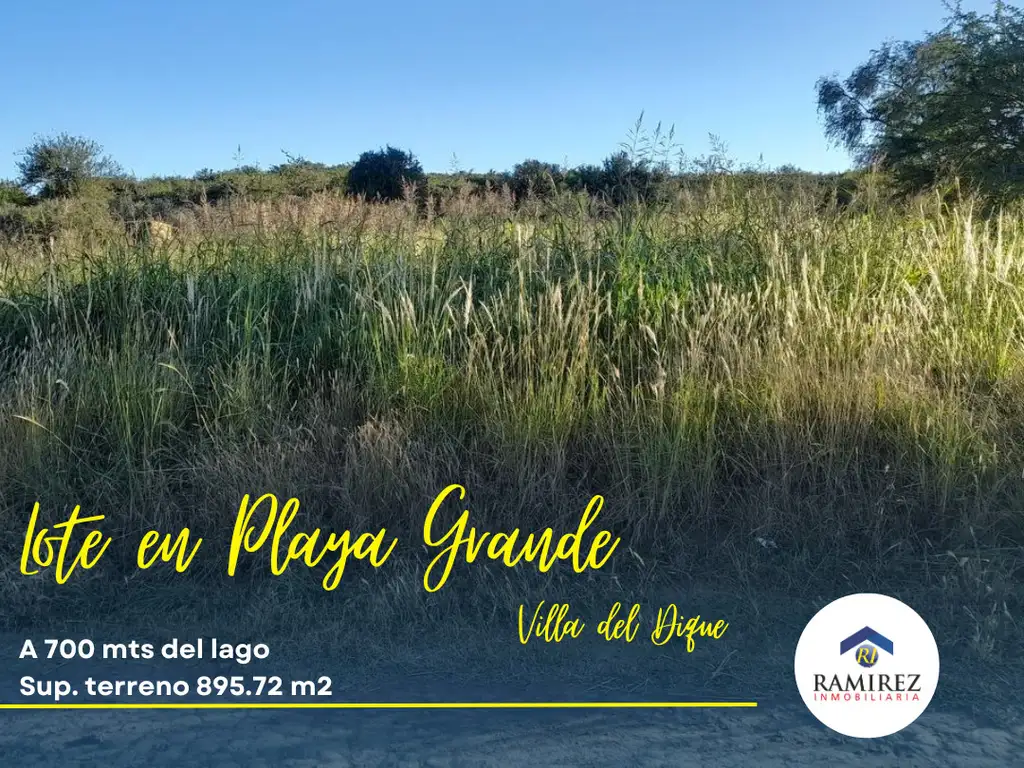 LOTE EN PLAYA GRANDE - VILLA DEL DIQUE