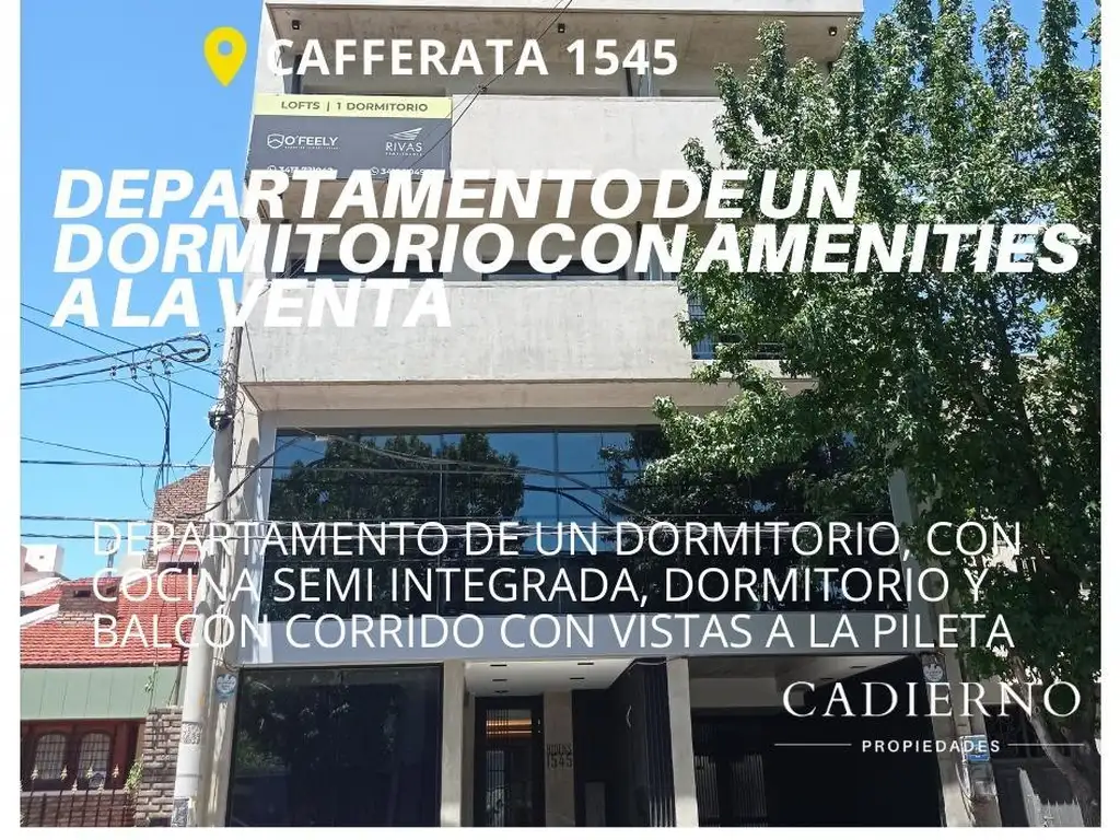 DEPARTAMENTO UN DORMITORIO EN VENTA