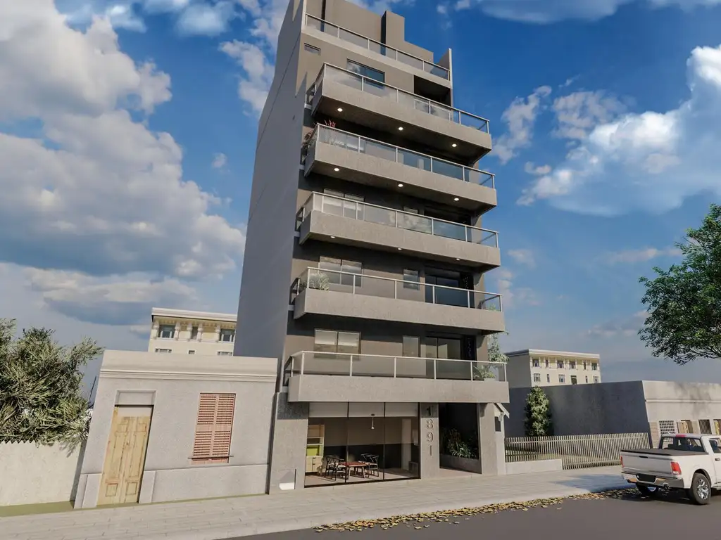 Bernaldes al 1800 Departamento de 1 ambiente con terraza en Venta en Monte Castro