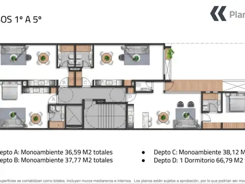 Bonpland 1000, Piso 2
