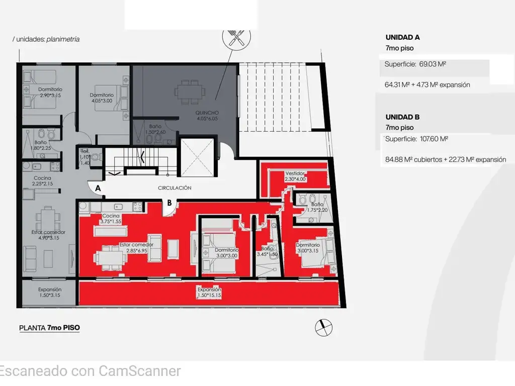 VENTA/DPTO. 2 DORM./TORRE SCALA 1/TIPOLOGÍA 7 B