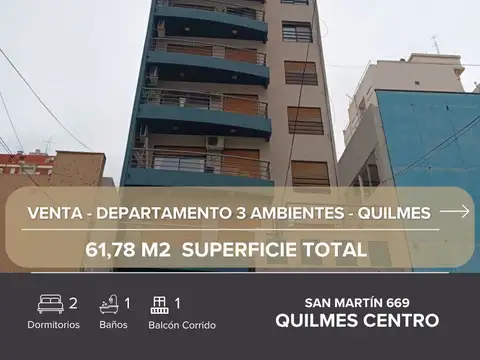 Excelente Departamento 3 Ambientes - Quilmes