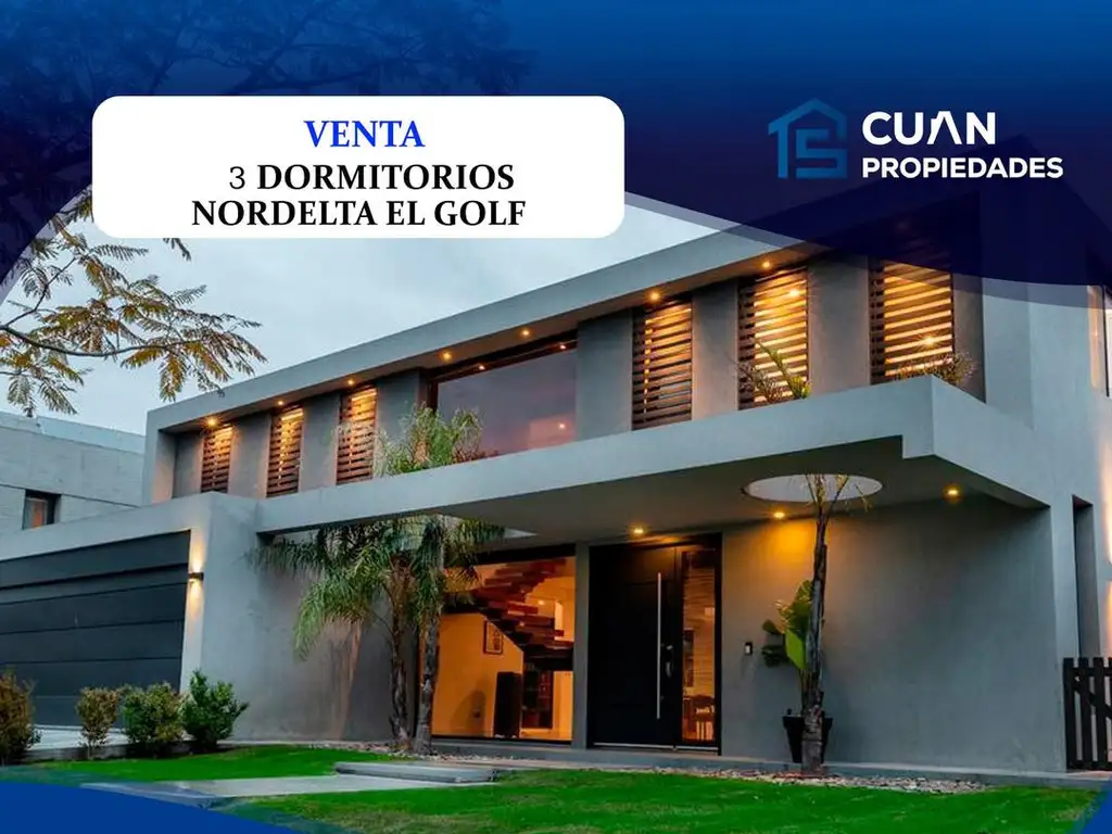 CASA EN VENTA EL GOLF, NORDELTA - CUAN PROPIEDADES