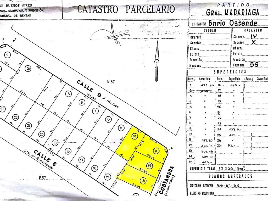 Venta 4 Lotes - Frente al Mar - Altura Balneario Hemingway - Valeria Del Mar