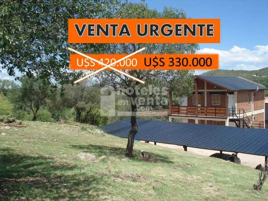 VENTA URGENTE - COMPLEJO DE CABAÑAS EN VENTA EN EL TRAPICHE, SAN LUIS