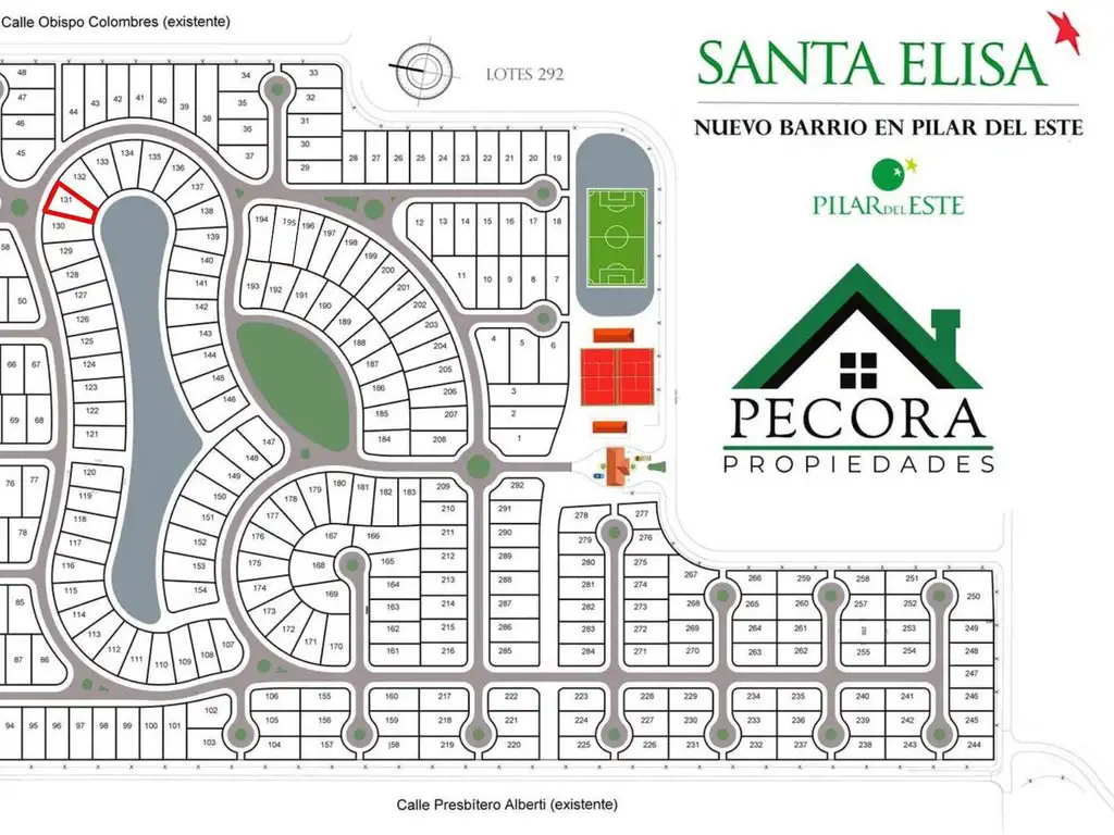 Terreno - Lote - Pilar del este - Santa Elisa - Lote 131