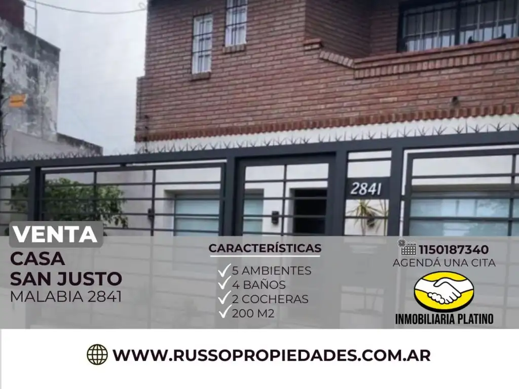 Venta casa San Justo 5 ambientes