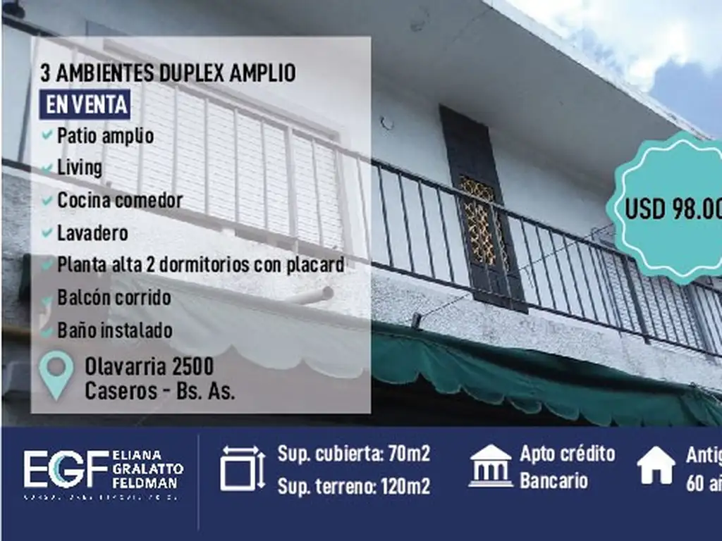 VENTA 3 AMB DUPLEX AMPLIO