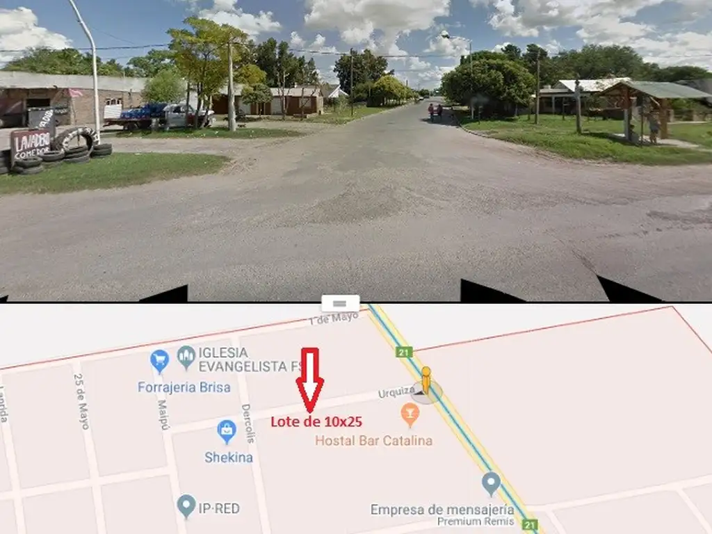 Lote General Lagos, Urquiza s/n (casi la Ruta): 10x25mt.-Todos los servicios.-